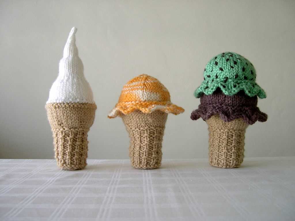 Ice cream knitting pattern