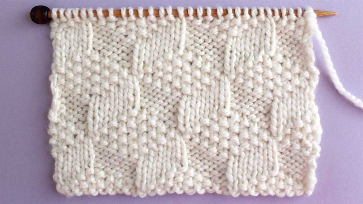 Illusion knitting pattern