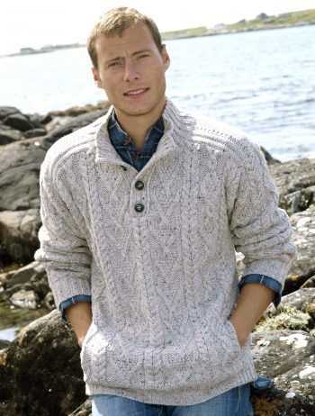 Irish fisherman knit sweater pattern