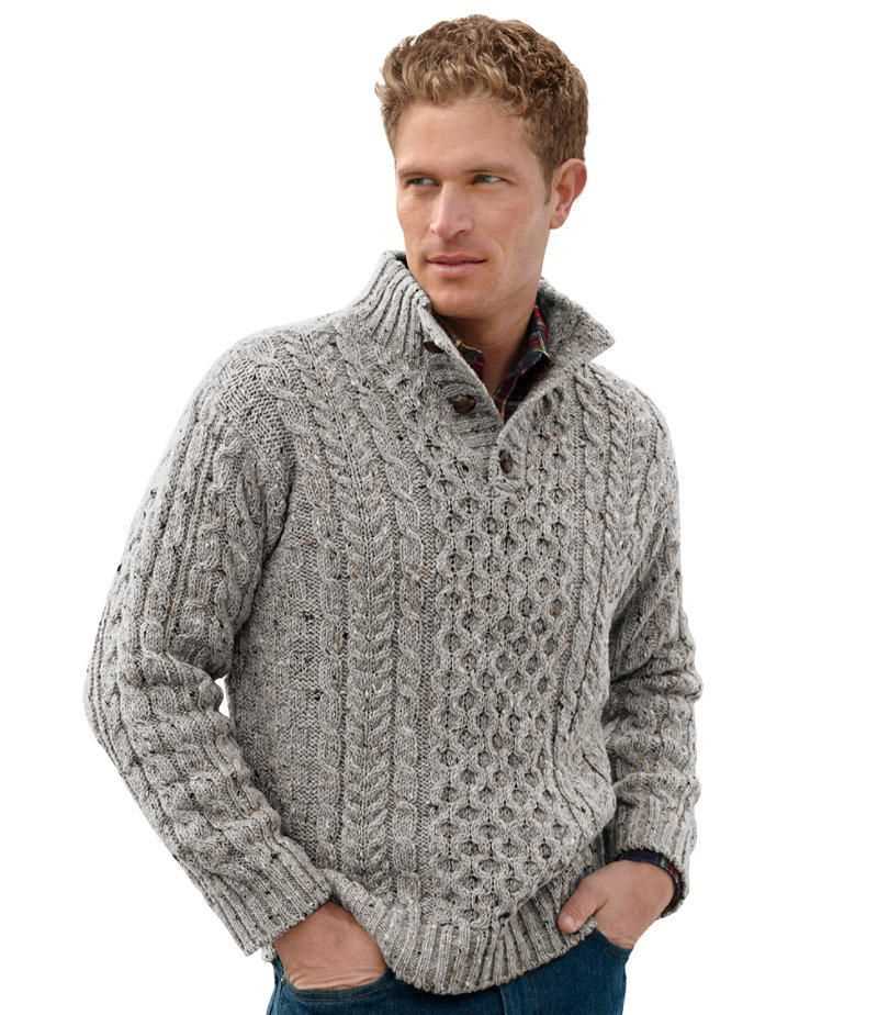 Irish fisherman knit sweater pattern