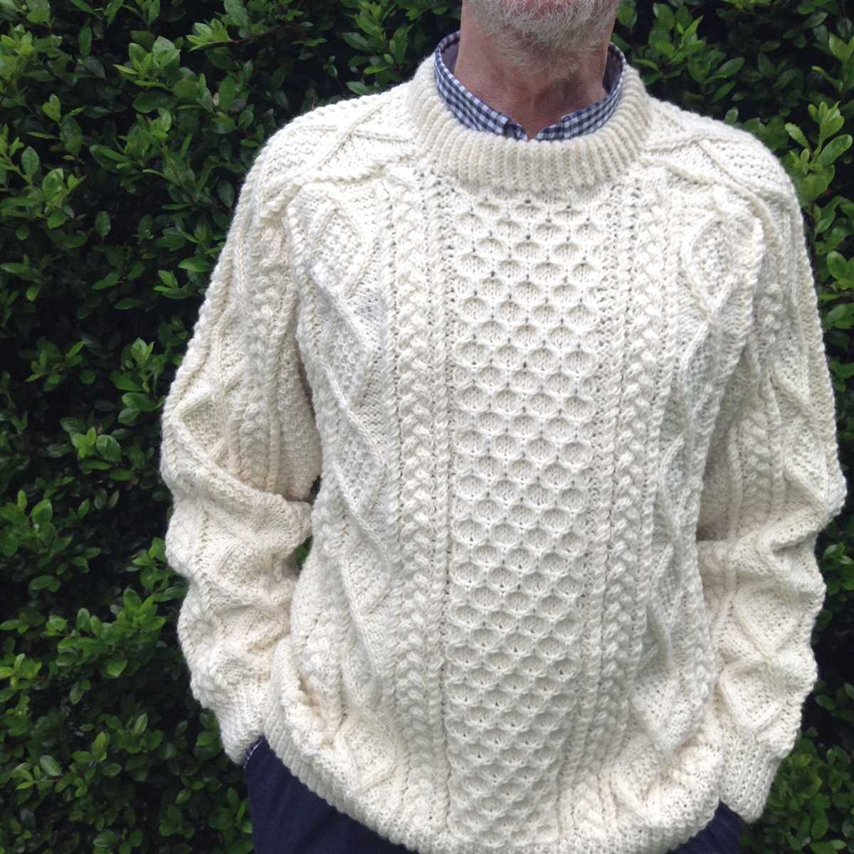 Irish fisherman knit sweater pattern