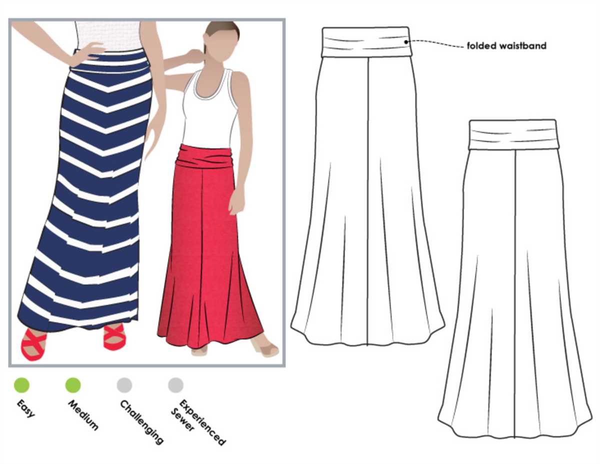 Jersey knit skirt pattern free