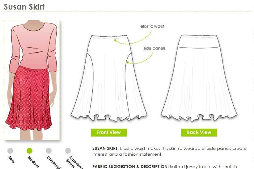 Jersey knit skirt pattern free