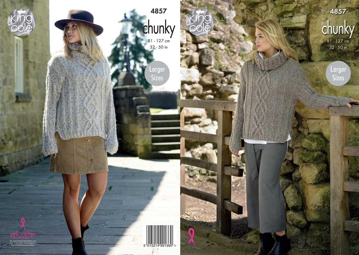 King cole plus size knitting patterns