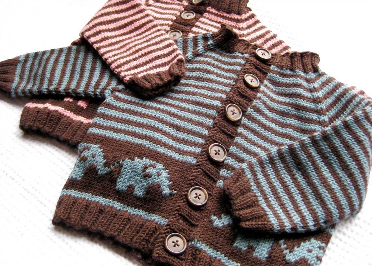 Knit baby cardigan pattern