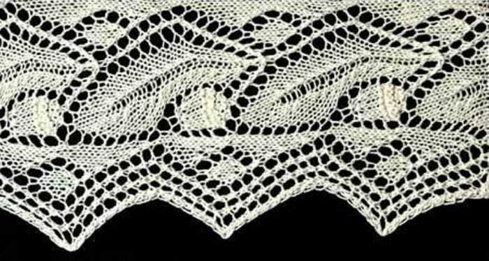 Knit lace pattern free