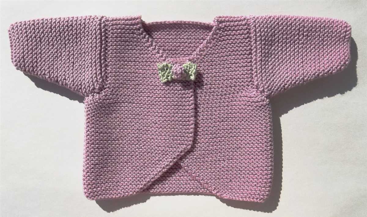 Knit baby cardigan pattern