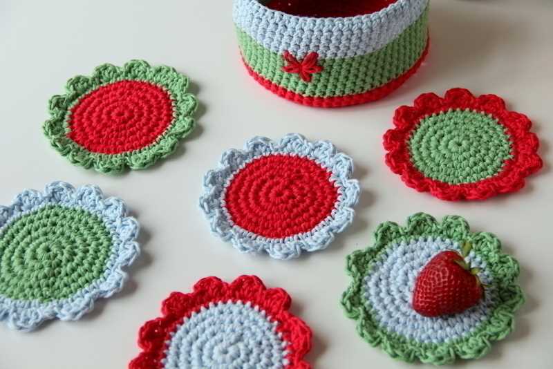 Knit coaster free pattern