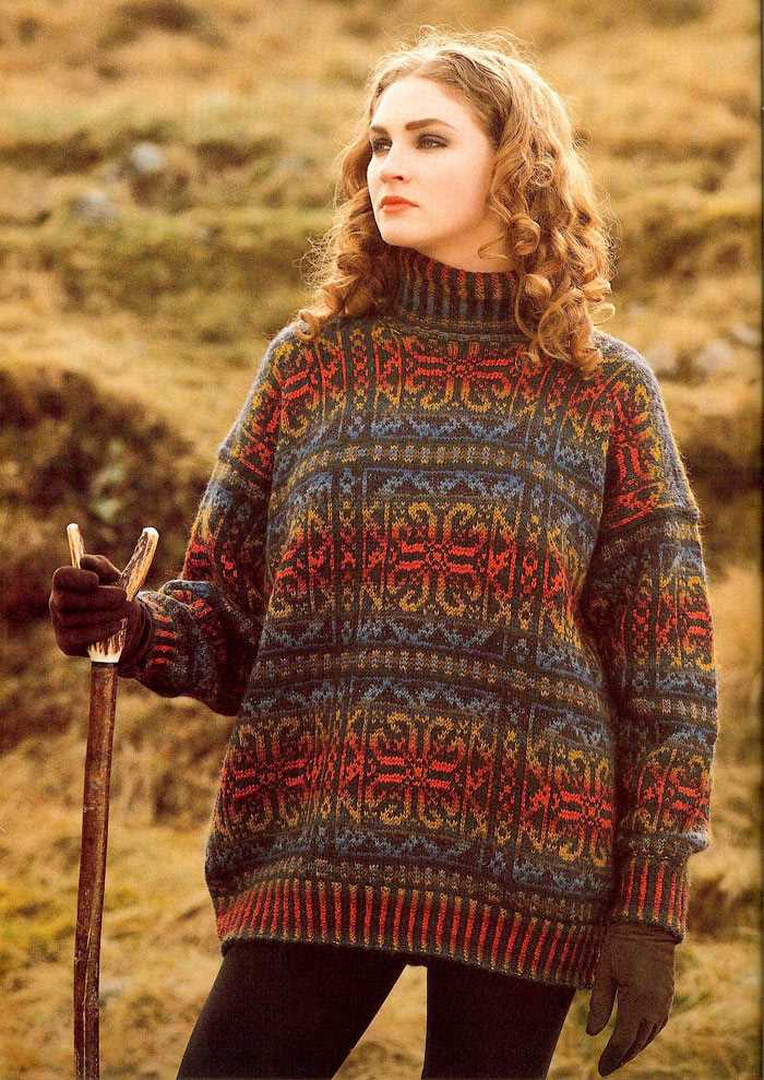 Knit fair isle sweater pattern