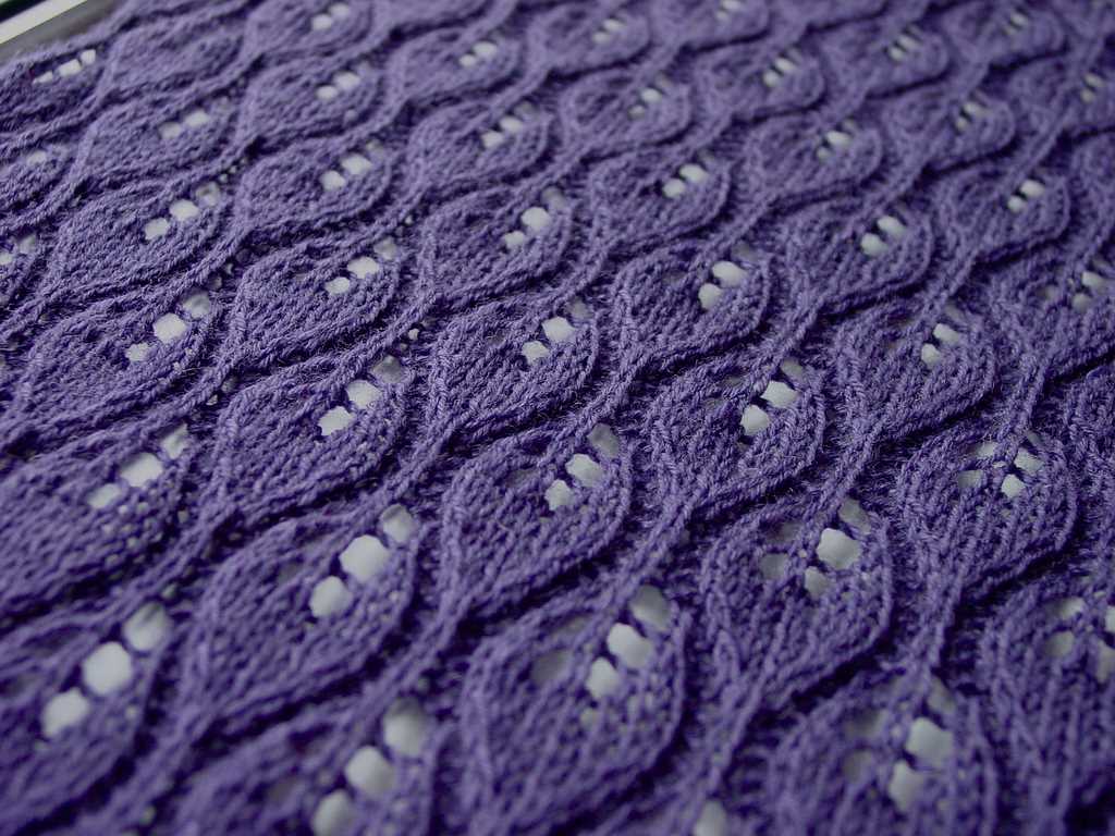 Knit lace pattern free