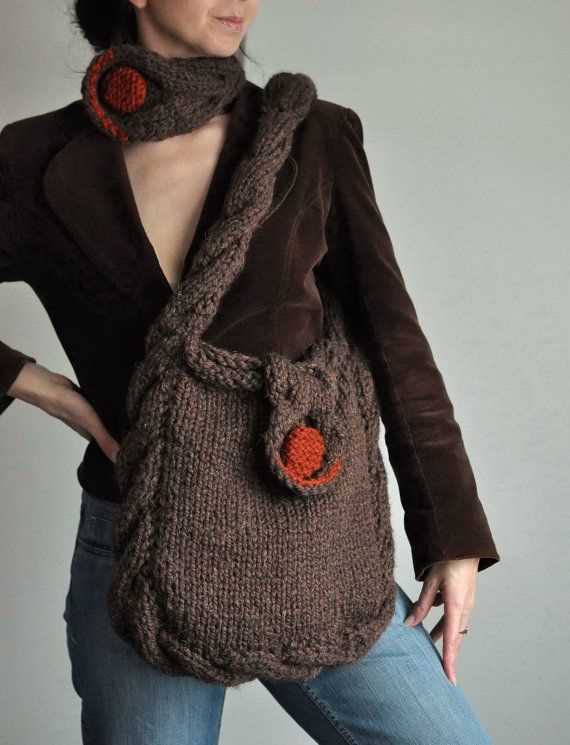 Knit messenger bag pattern