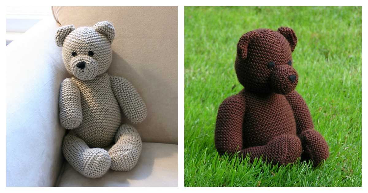 Knit teddy bear pattern