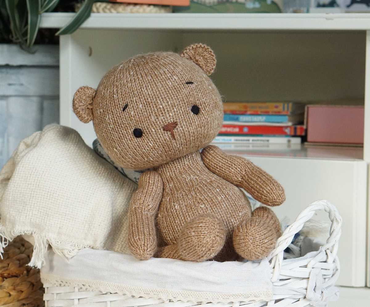Knit teddy bear pattern