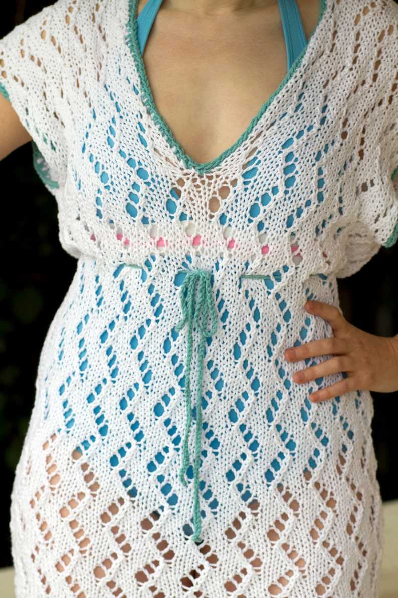 Knitted bathing suit cover up pattern
