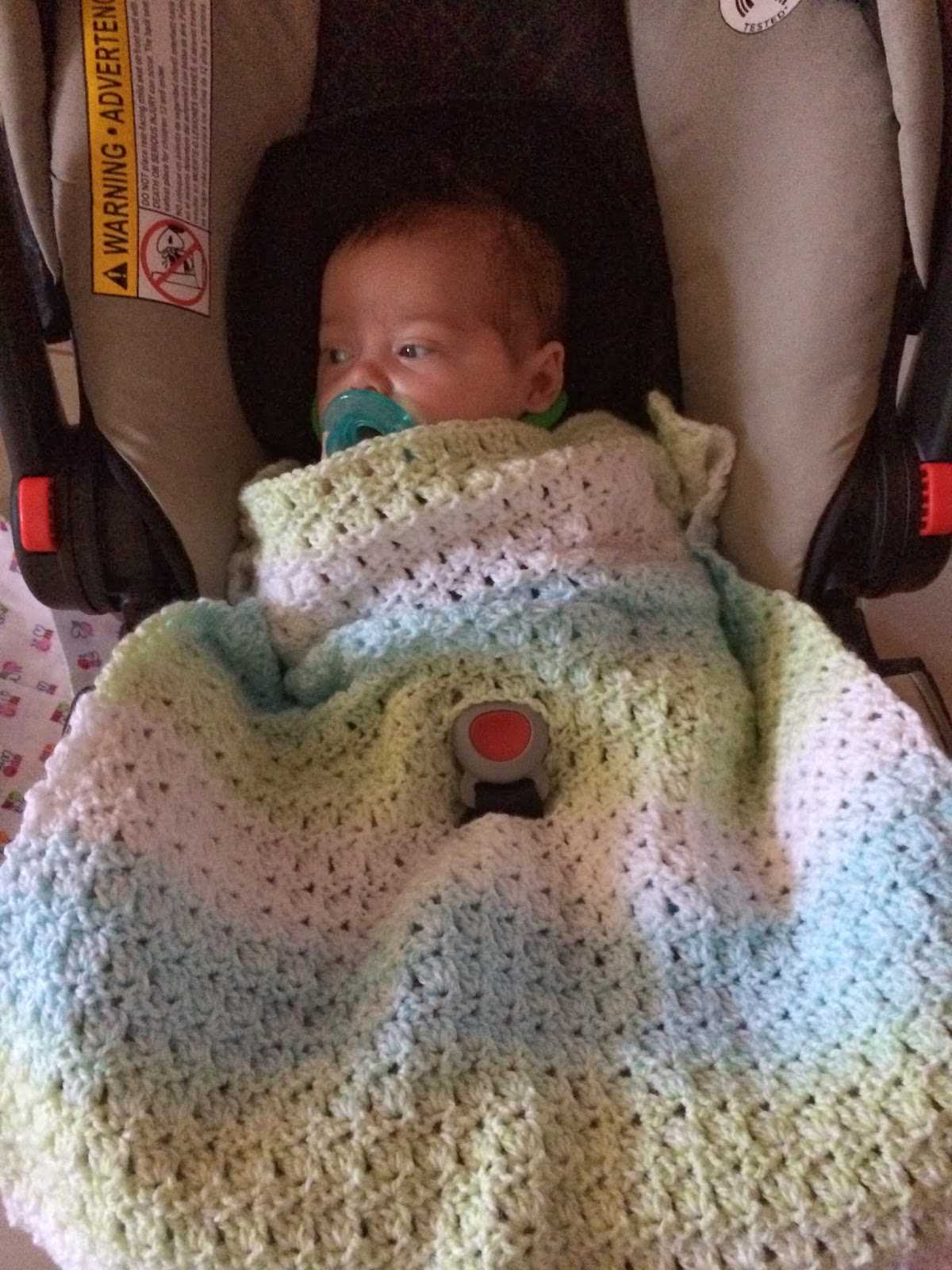 Knitted car seat blanket free pattern