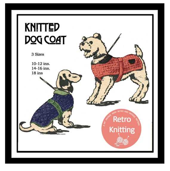 Knitted dog coat pattern pdf