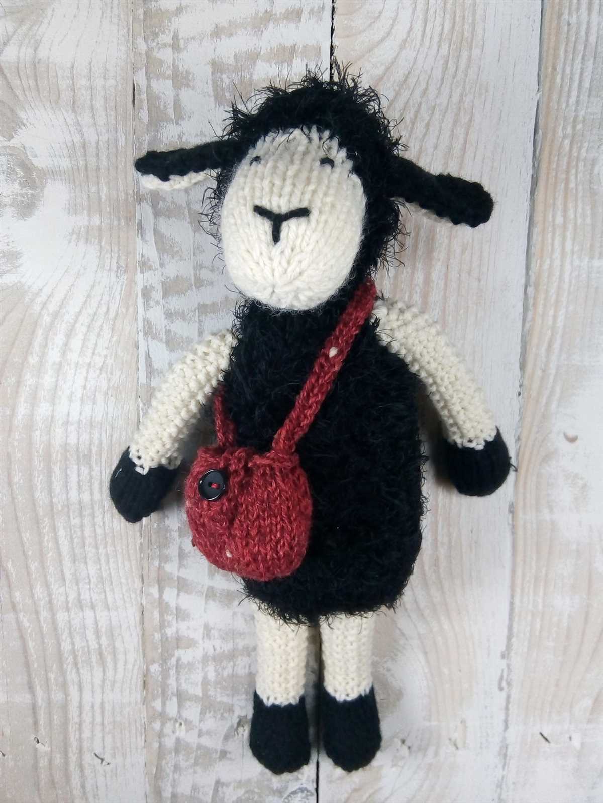 Knitted sheep pattern