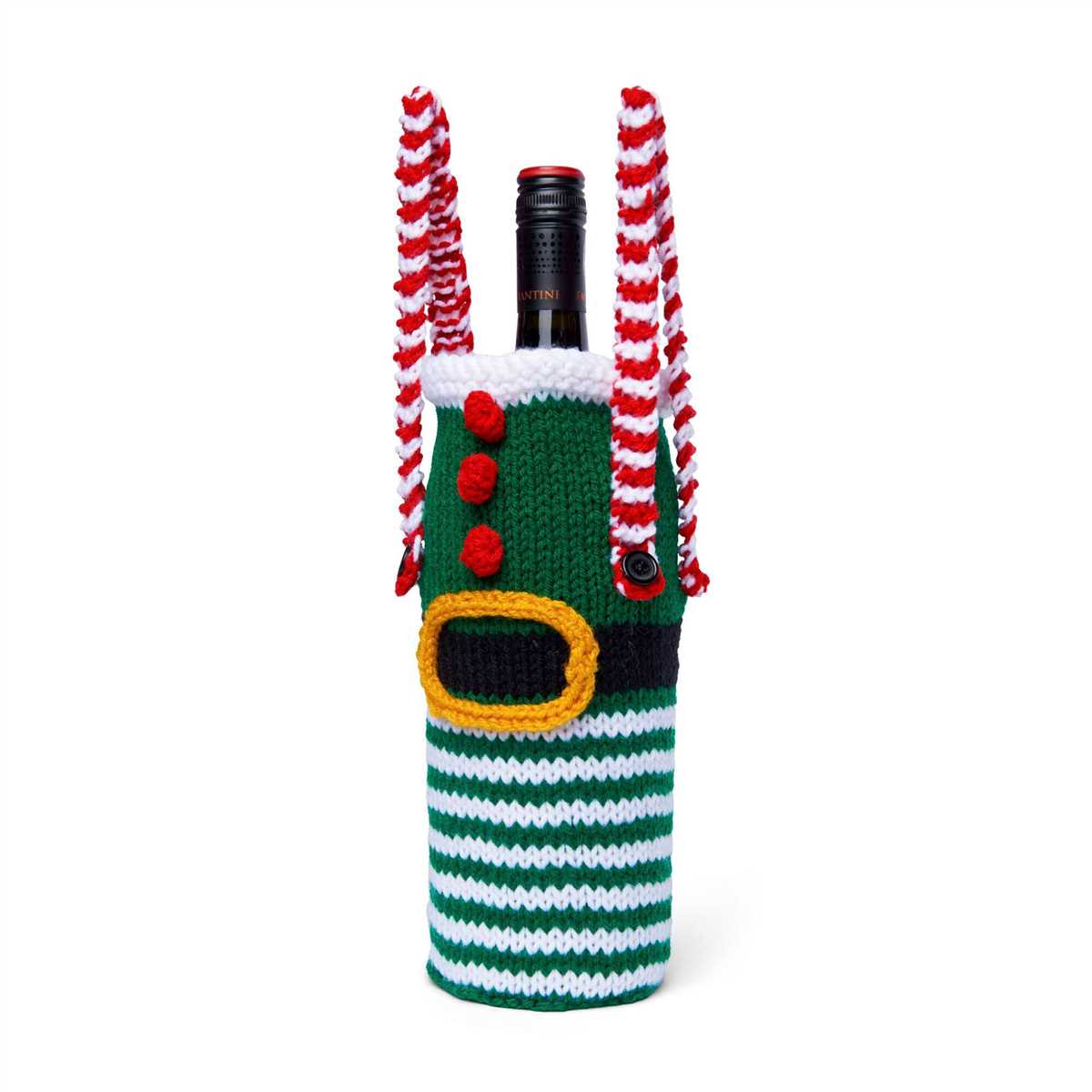 Knitted wine bottle cover pattern free