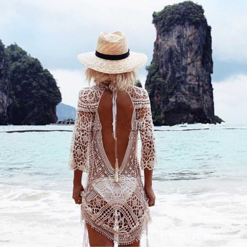 Knitted bathing suit cover up pattern