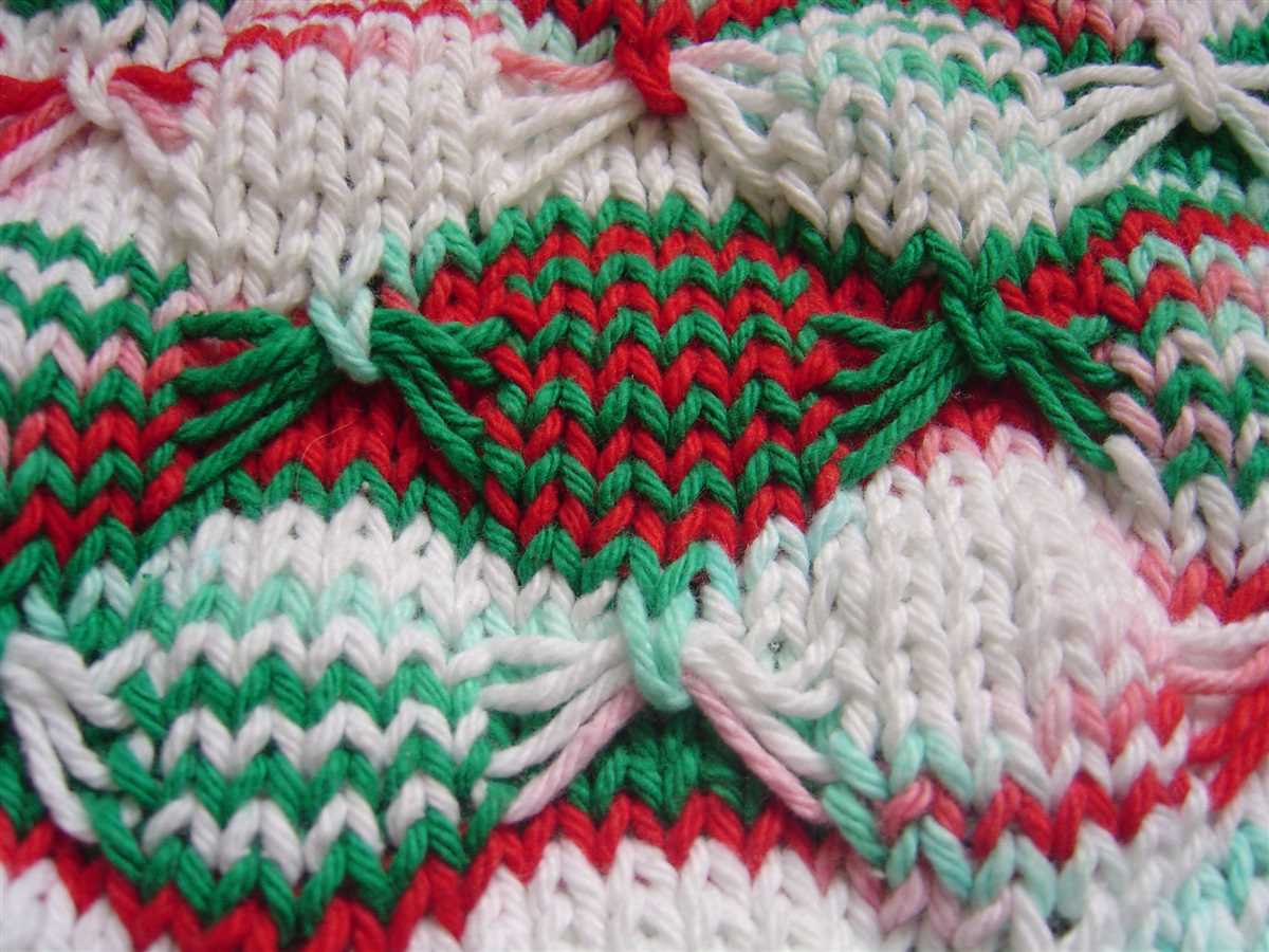 Knitted christmas tree dishcloth patterns free