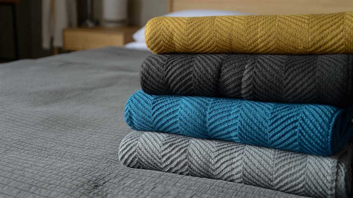 Knitted cotton blanket pattern