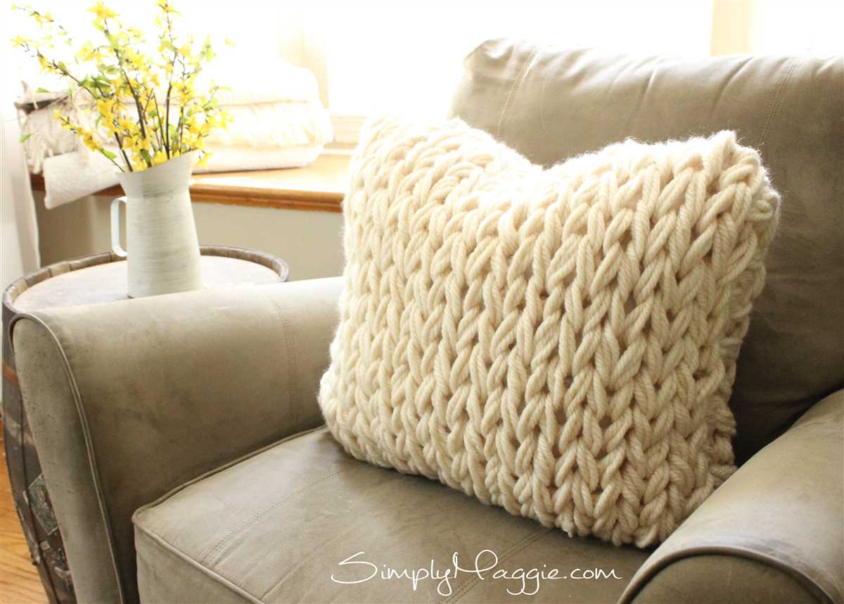 Knitted pillow cover patterns