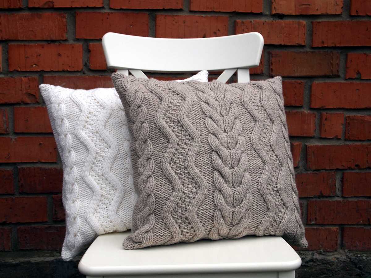 Knitted pillow cover patterns