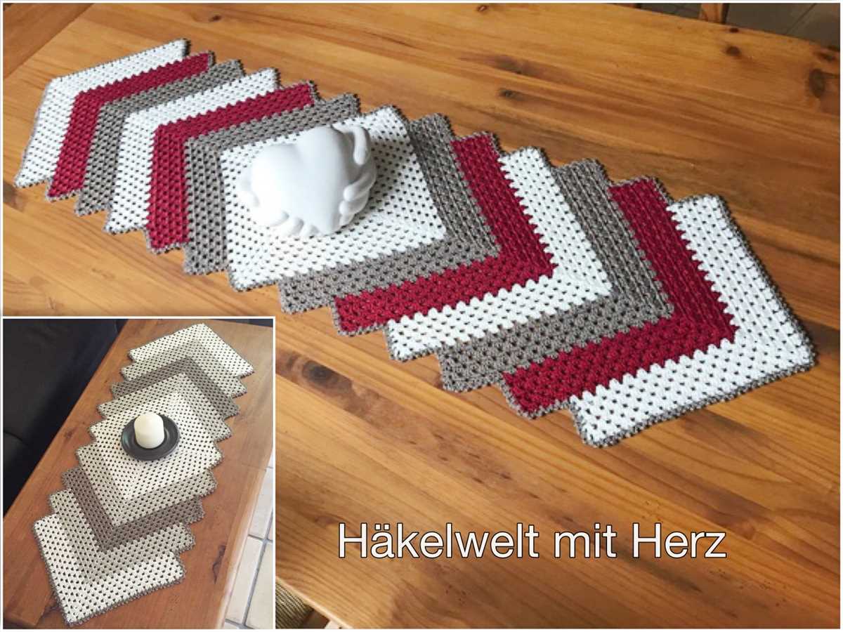 Knitted table runners free patterns