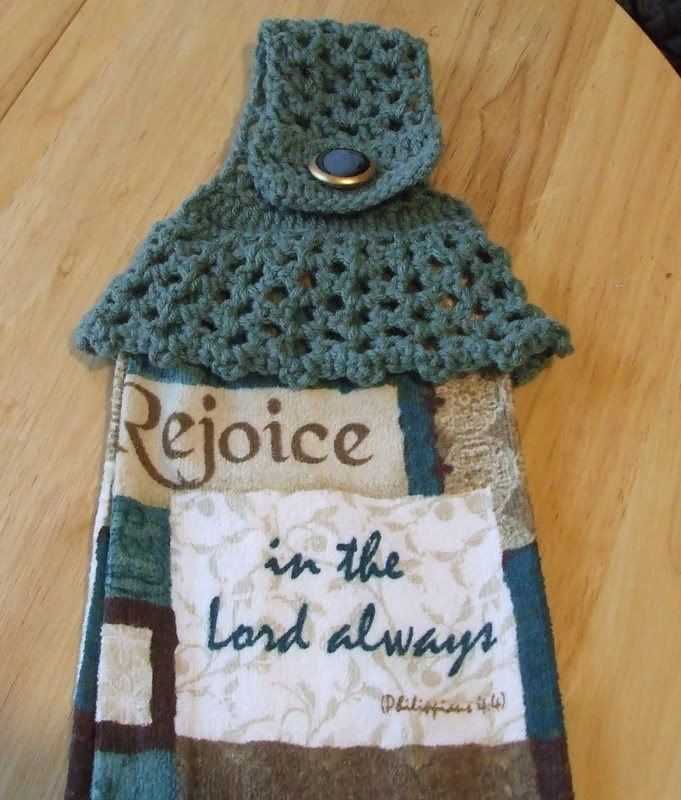 Knitted tea towel topper pattern