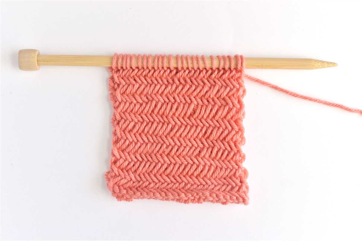 Knitting patterns herringbone stitch