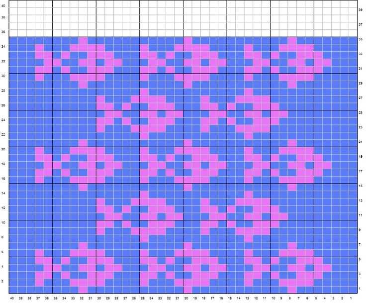 Knitting fish pattern