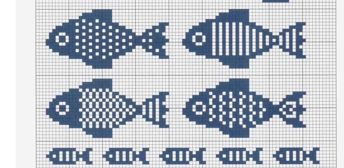 Knitting fish pattern