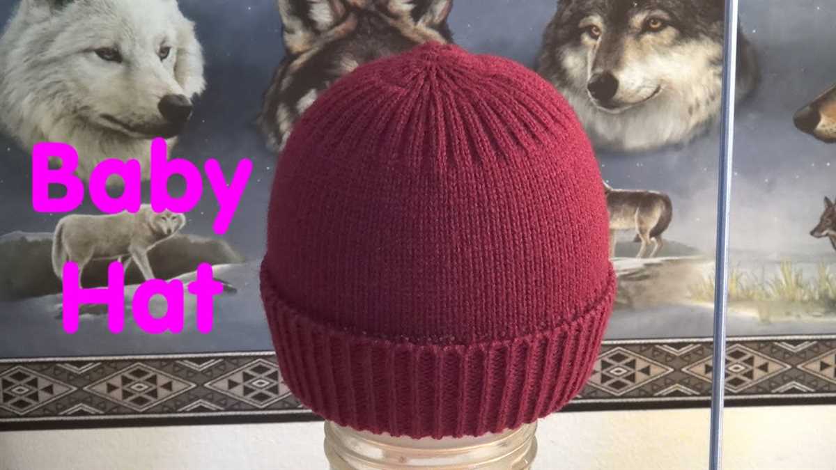 Knitting machine hat pattern
