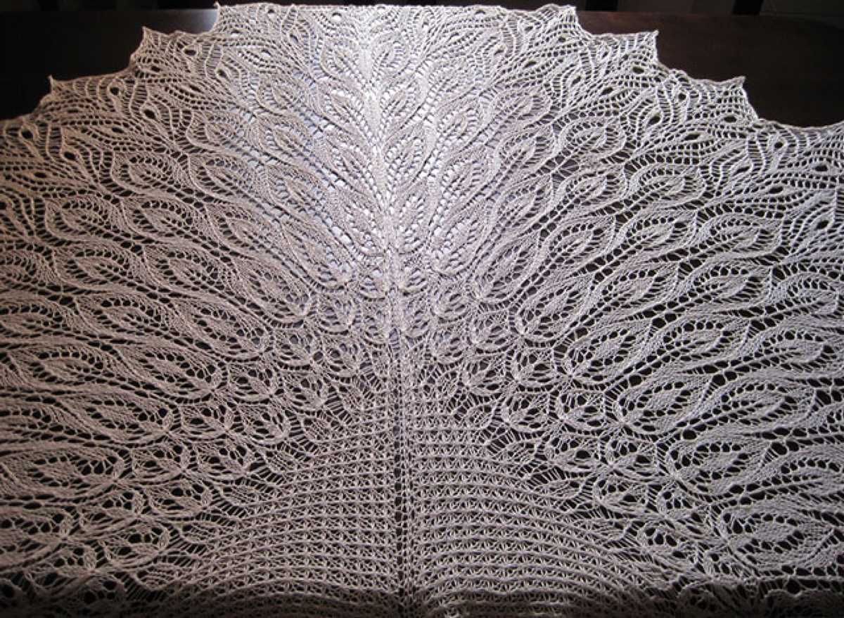Lace knitted shawl patterns