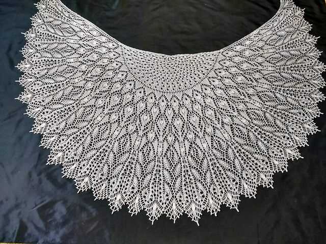 Lace knitted shawl patterns