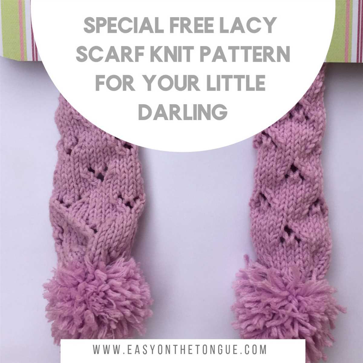 Lacy scarf knitting pattern free