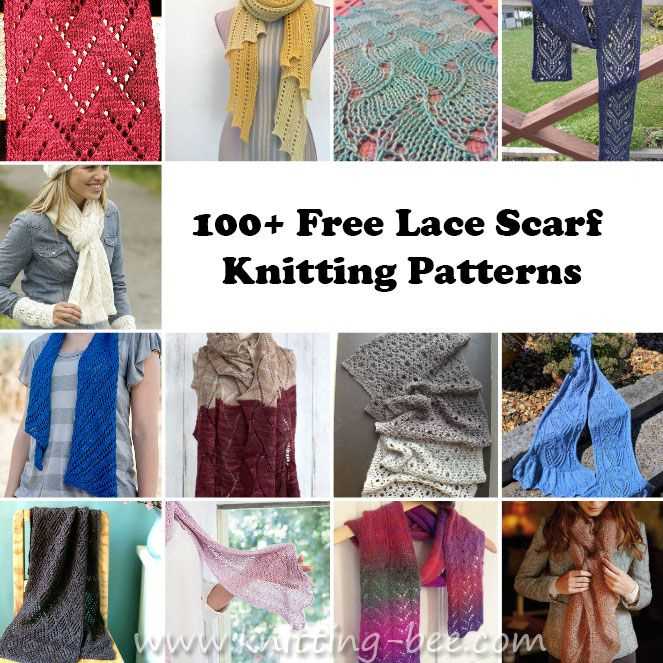 Lacy scarf knitting pattern free