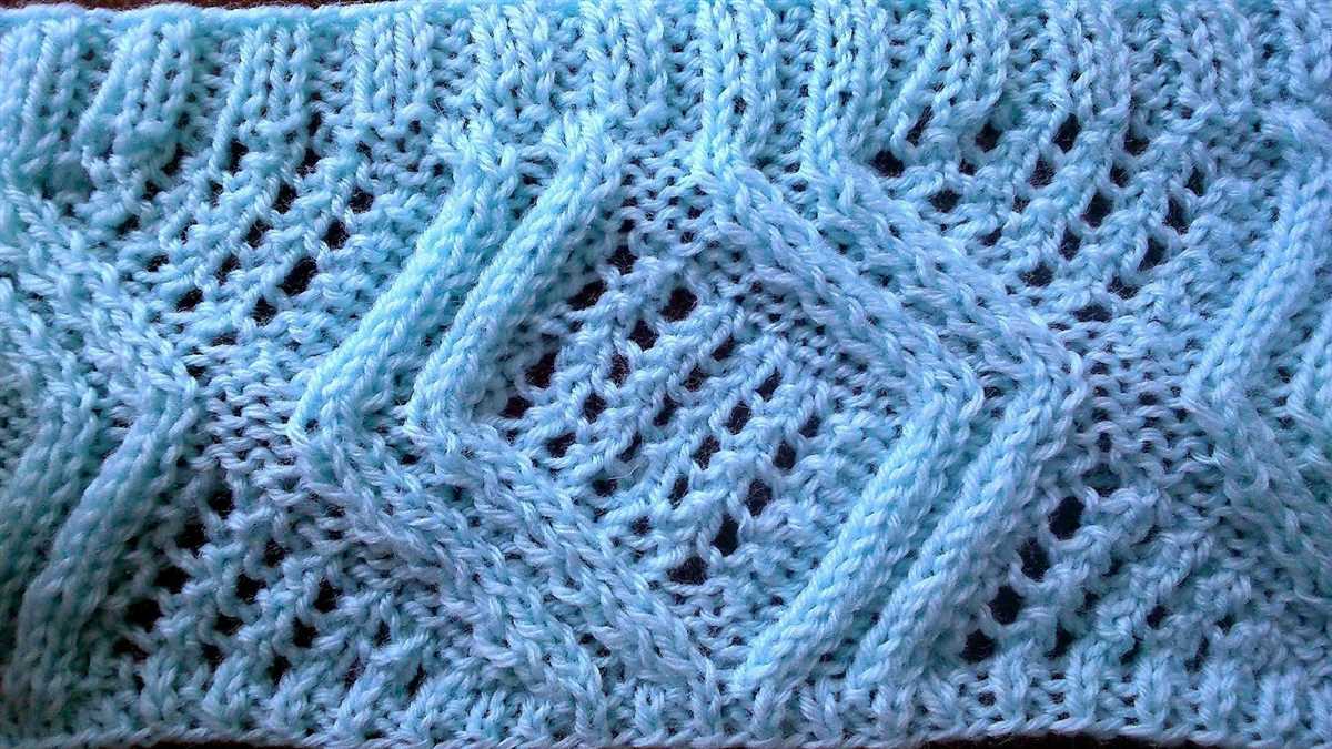 Large diamond knitting pattern