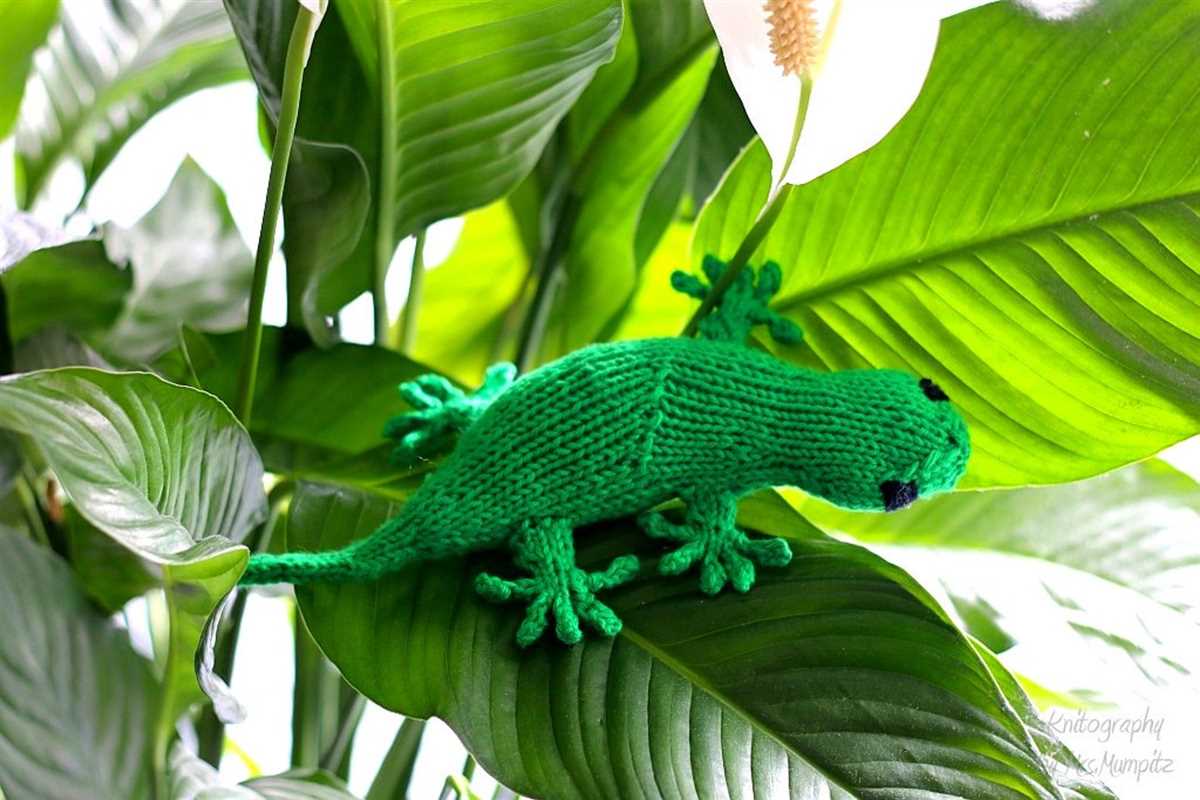 Lizard knitting pattern free