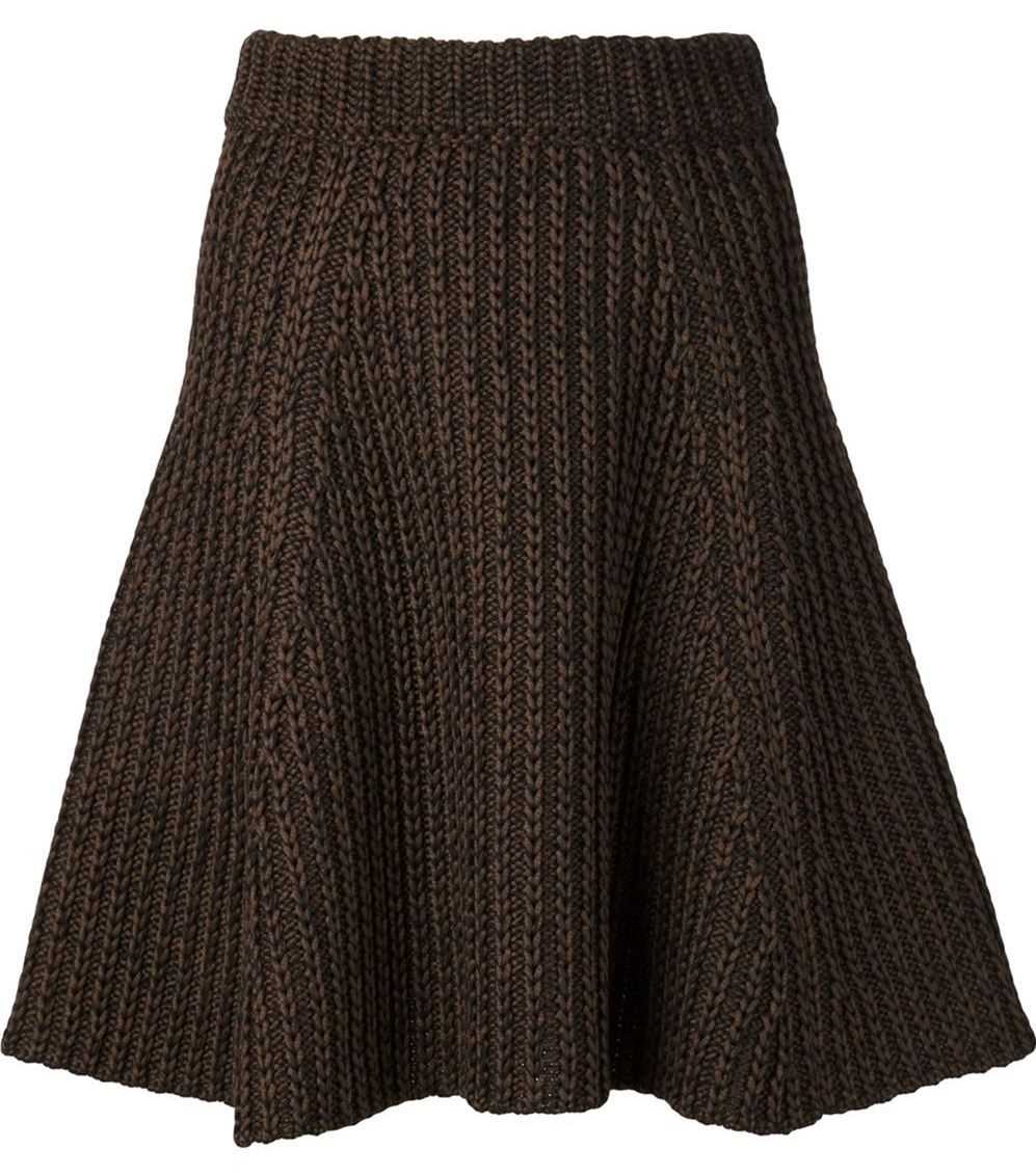 Long knit skirt pattern
