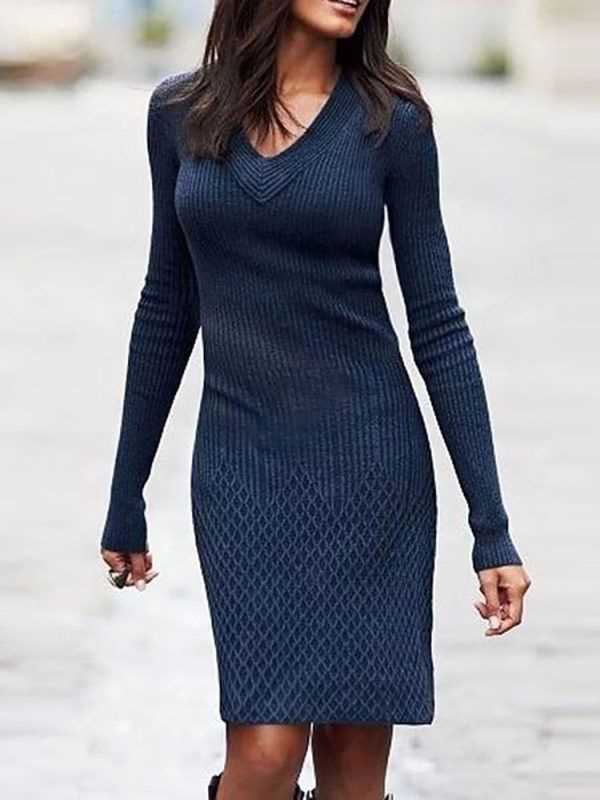 Create Your Own Stylish Long Sleeve Knit Dress with This Easy Pattern Long sleeve knit dress pattern