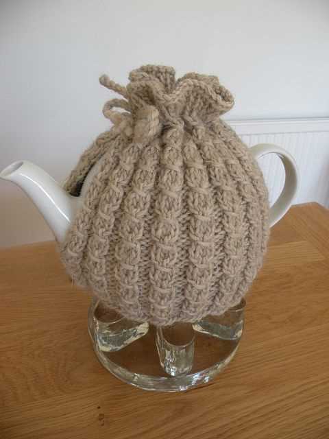 Loom knit tea cozy pattern