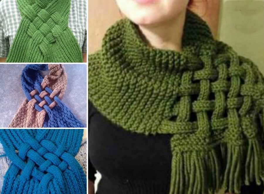 Loop knit scarf pattern