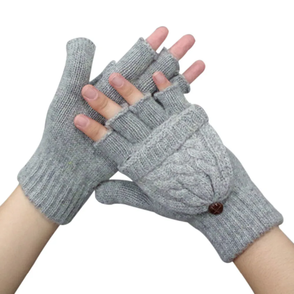 Men's half finger gloves knitting pattern