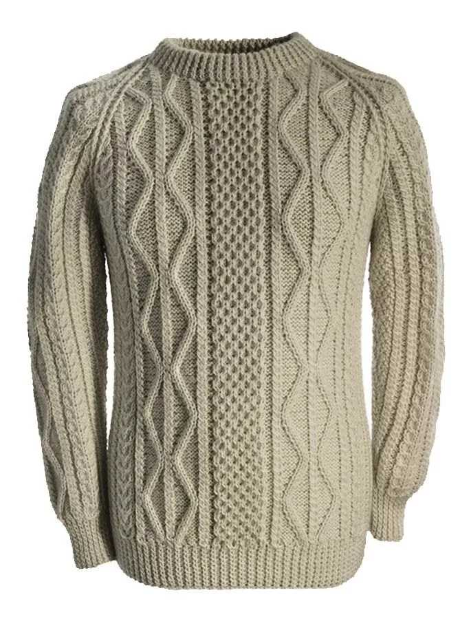 Mens aran cable knit sweater pattern