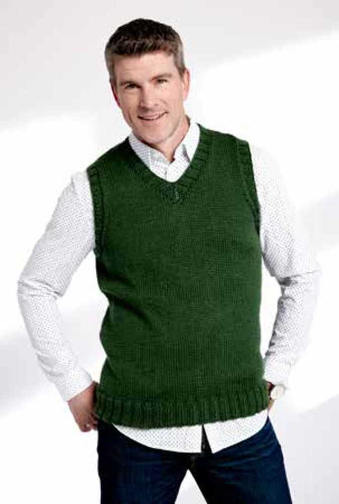 Mens vest knitting pattern free easy