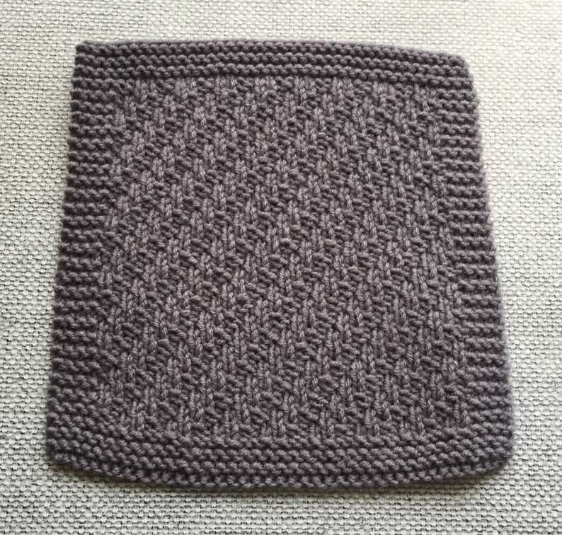 Mini almost lost washcloth knitting pattern