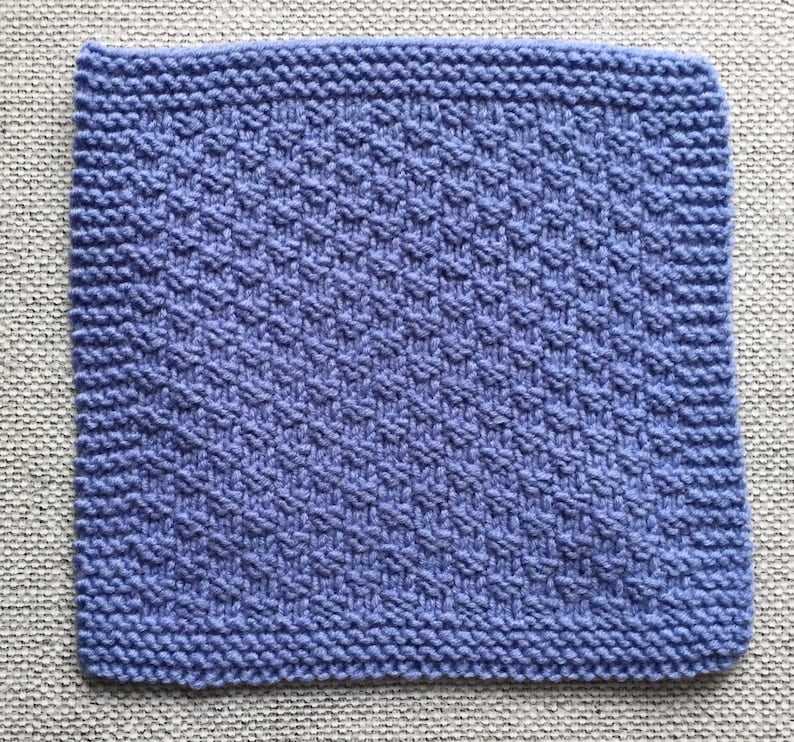 Mini almost lost washcloth knitting pattern