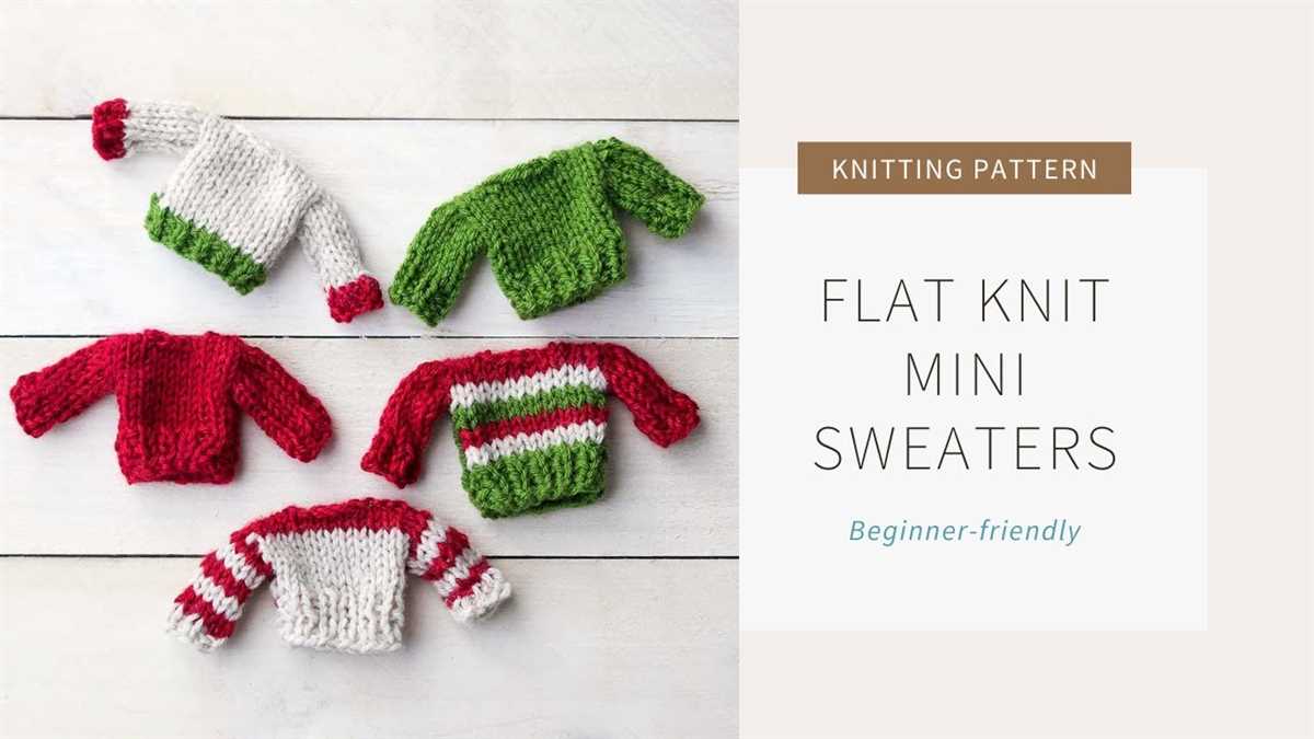 Mini christmas jumper knitting pattern free