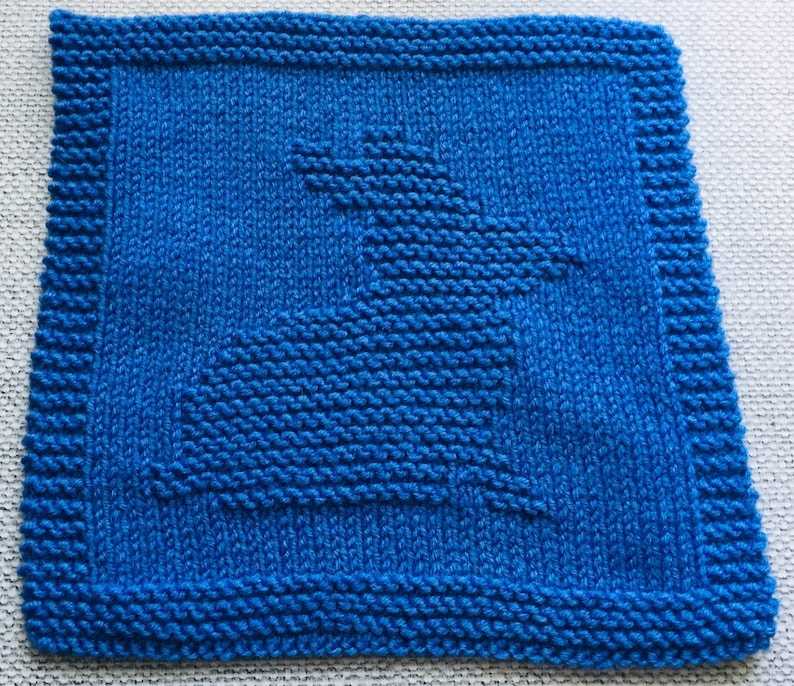 Mini almost lost washcloth knitting pattern